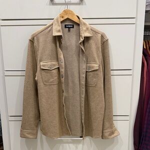 Express Men's Tan Shirt Jacket